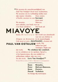 Miavoye - Pascal Verbeken, Koen Peeters